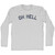 Oh Hell Adult Cotton Long Sleeve T-shirt - Grey Heather