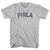 Phila Womens Cotton Junior Cut T-Shirt - Grey Heather