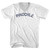 Pinochle Adult Cotton V-neck T-shirt - White