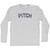 Pitch Adult Cotton Long Sleeve T-shirt - Grey Heather