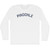 Pinochle Adult Cotton Long Sleeve T-shirt - White