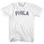Phila Adult Cotton T-shirt - White