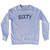 Sixty Adult Tri-Blend Sweatshirt - Grey Heather