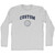 Custom Volleyball Adult Cotton Long Sleeve T-shirt - Grey Heather