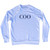 COO Adult Tri-Blend Sweatshirt - White