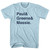 Legends Paul, Greene and Massie Adult Cotton T-shirt - Light Blue