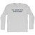 I'll Show You Who's Boss Rage Font Adult Cotton Long Sleeve T-shirt - Grey Heather