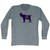 Goat 24 - Applied Multiply effect in Athletic Grey Adult Tri-Blend Long Sleeve T-shirt - Athletic Grey