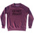 Quiet Piggy Rage Font Adult Tri-Blend Sweatshirt - Cranberry