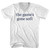 The Game's Gone Soft Rage Font Adult Cotton V-neck T-shirt - White