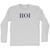 ROI Adult Cotton Long Sleeve T-shirt - Grey Heather