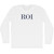 ROI Adult Cotton Long Sleeve T-shirt - White