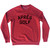 APRES GOLF Adult Tri-Blend Sweatshirt - Red Heather