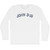 John 3 15 Adult Cotton Long Sleeve T-shirt - White