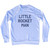Little Rocket Man Adult Tri-Blend Sweatshirt - White