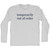 Temporarily Out of Order Rage Font Adult Cotton Long Sleeve T-shirt - Grey Heather