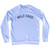 Wild Card Adult Tri-Blend Sweatshirt - White