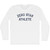 Zero Star Athlete Adult Cotton Long Sleeve T-shirt - White