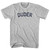 Duder Womens Cotton Junior Cut T-Shirt - Grey Heather