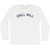Chill Will Adult Cotton Long Sleeve T-shirt - White