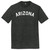 Arizona State Text White Font Mens Tri-Blend DTG T-shirt - Black Heather