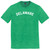 Delaware State Text White Font Mens Tri-Blend DTG T-shirt - Green Kelly