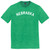Nebraska State Text White Font Mens Tri-Blend DTG T-shirt - Green Kelly