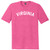 Virginia State Text White Font Mens Tri-Blend DTG T-shirt - Fuchsia Heather