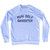 Muni Golf Gangster Adult Tri-Blend Sweatshirt - White