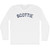 Scottie Adult Cotton Long Sleeve T-shirt - White