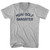 Muni Golf Gangster Adult Cotton V-neck T-shirt - Grey Heather