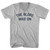 The Slope Was On Adult Cotton V-neck T-shirt - Grey Heather