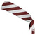 Candy Cane Design Headband Made In USA - Red Maroon and White
