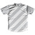 Candy Cane Design Running Shirt Track Cross Made In USA - Grey Medium and White