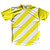 Candy Cane Design Running Shirt Track Cross Made In USA - Yellow Bright and White