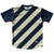 Candy Cane Design Running Shirt Track Cross Made In USA - Blue Navy and Vegas Gold