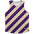 Candy Cane Design Athletic Tank Top - Purple Medium and Vegas Gold