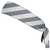 Candy Cane Design Headband Made In USA - Grey Dark and White