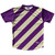 Candy Cane Design Running Shirt Track Cross Made In USA - Purple Medium and Vegas Gold