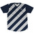 Candy Cane Design Soccer Jersey Made In USA - Blue Navy And Grey Medium