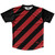 Candy Cane Design Running Shirt Track Cross Made In USA - Black and Red Dark