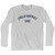 Field Hockey Dad Adult Cotton Long Sleeve T-shirt - Grey Heather