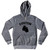 Custom Text Arched Boxing Gloves (Black Art) Cotton-Poly Blend Hoodie - Athletic Grey