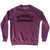 Extremely Unserious Adult Tri-Blend Sweatshirt - Cranberry