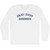 Enjoy Every Sandwich Adult Cotton Long Sleeve T-shirt - White