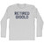 Retired Gigolo Adult Cotton Long Sleeve T-shirt - Grey Heather