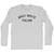 Spicy White Italian Adult Cotton Long Sleeve T-shirt - Grey Heather