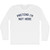 Pretend I'm Not Here Adult Cotton Long Sleeve T-shirt - White