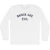 Banks Are Evil Adult Cotton Long Sleeve T-shirt - White