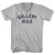 Gallery Rule Adult Cotton V-neck T-shirt - Grey Heather